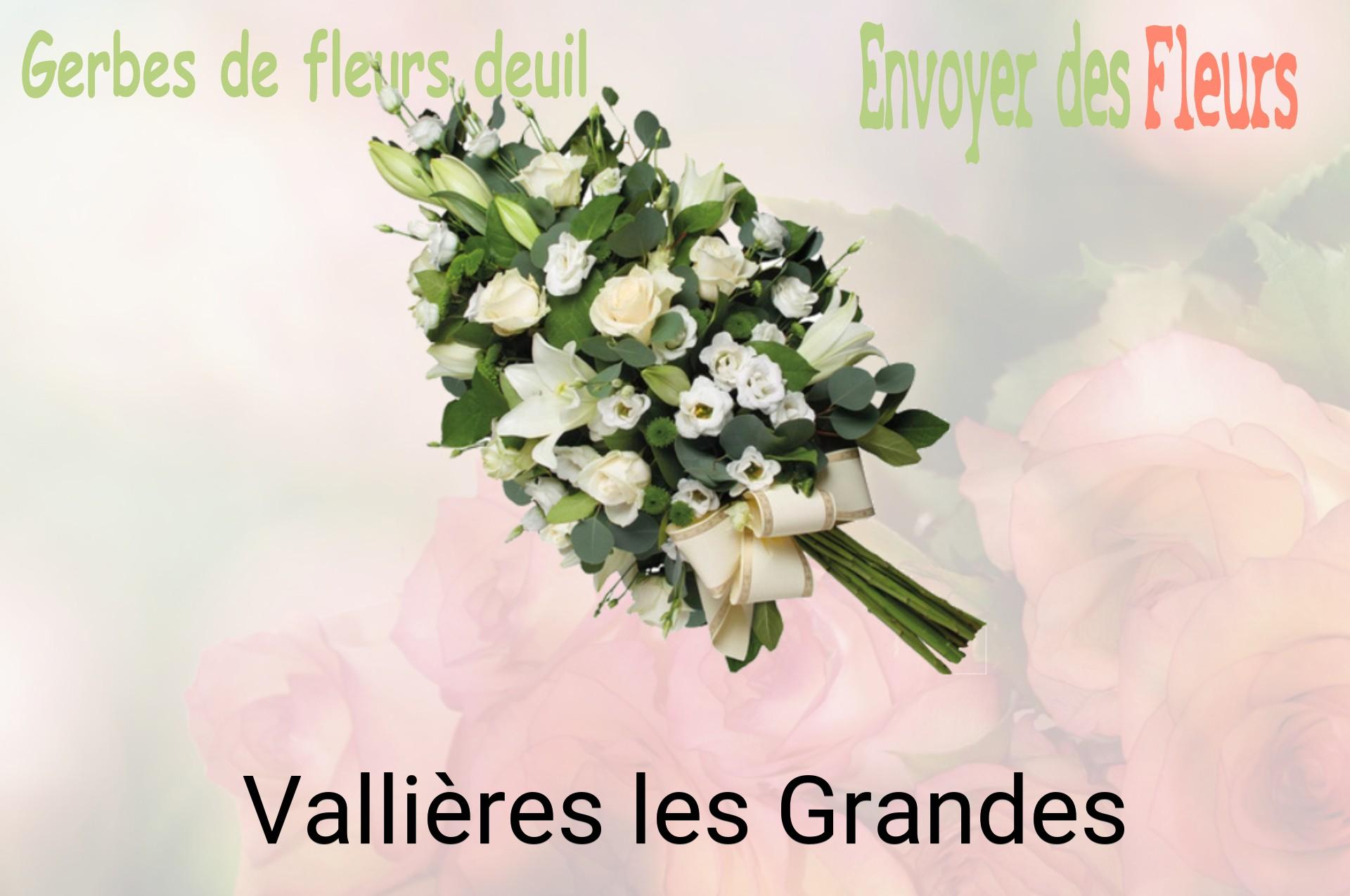 Gerbe de fleurs de deuil livrée à Vallières-les-Grandes